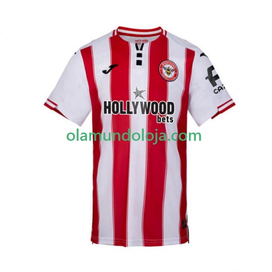 Camisola Brentford Homem Equipamento Primeiro 2025-2026 Manga Curta